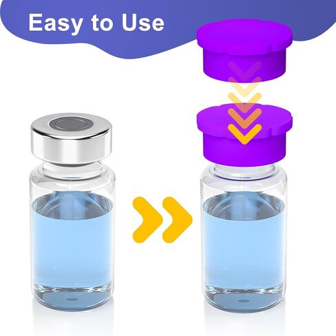 15 Pack 3ml Vial Caps, 5 Colors Leak-Resistant Protective Lids for Glass Vials, Reusable Dust-Resistant Caps for Sample Storage in Saudi Arabia