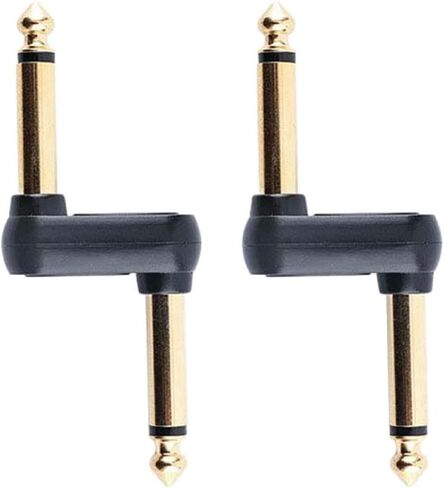 2 حزمة من وصلات دواسة الجيتار من Yuly، موصل قابس ذكر إلى ذكر 1/4 بوصة، إزاحة من النوع Z، معدن، دواستين in Kuwait