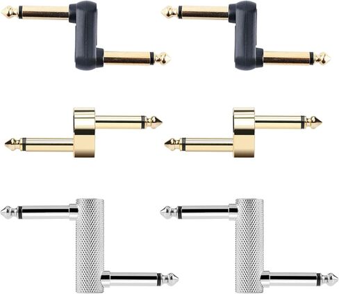 2 حزمة من وصلات دواسة الجيتار من Yuly، موصل قابس ذكر إلى ذكر 1/4 بوصة، إزاحة من النوع Z، معدن، دواستين in Kuwait