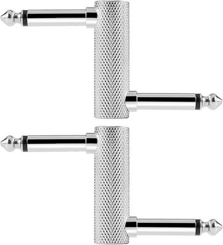 2 حزمة من وصلات دواسة الجيتار من Yuly، موصل قابس ذكر إلى ذكر 1/4 بوصة، إزاحة من النوع Z، معدن، دواستين in Kuwait