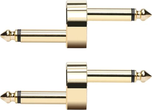 2 حزمة من وصلات دواسة الجيتار من Yuly، موصل قابس ذكر إلى ذكر 1/4 بوصة، إزاحة من النوع Z، معدن، دواستين in Kuwait