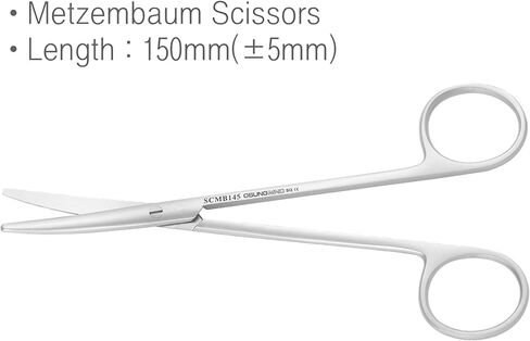 Osung Metzembaum Scissors 5.7 Inches Premium medical scissors for nurses surgical sharp precision scissors -SCMB145 in Saudi Arabia