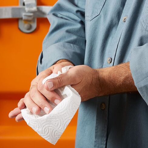 Choose-Your-Size Paper Towels, 2-Ply, White, 128 Sheets/Roll, 15 Rolls/Carton in Kuwait