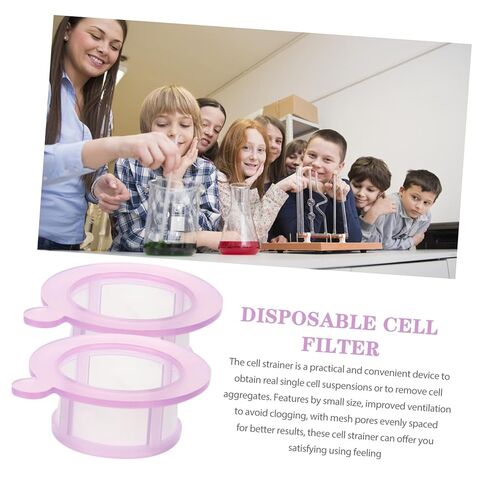 2pcs Disposable Cell Strainers Fine Mesh Scientific Cell Filters with Frame Lightweight for Precise Filtration and Easy Handling in Saudi Arabia