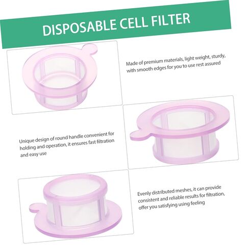2pcs Disposable Cell Strainers Fine Mesh Scientific Cell Filters with Frame Lightweight for Precise Filtration and Easy Handling in Saudi Arabia