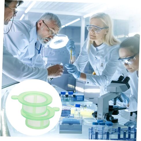 2pcs Disposable Cell Strainers Screen Filters with Mesh and Frame for Cell Filtration Teaching Experiment Easy to Use with Round Handle and Anti-Clogging Design in Saudi Arabia