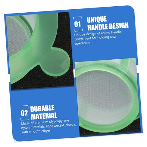2pcs Disposable Cell Strainers Screen Filters with Mesh and Frame for Cell Filtration Teaching Experiment Easy to Use with Round Handle and Anti-Clogging Design in Saudi Arabia
