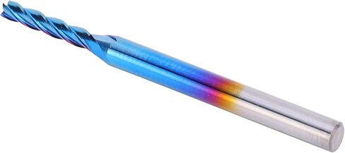 4 مطحنة نهاية فلوت، قاطعة طحن بمقبض مستقيم باستخدام الحاسب الآلي، طلاء من الفولاذ التنغستن النانو بلو، مناسبة لمعالجة الطائرات والخطوات والأخاديد وتشكيل الأسطح وقطع قطع العمل in Kuwait