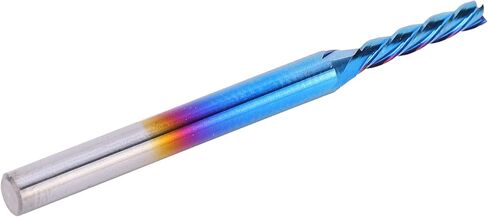 4 مطحنة نهاية فلوت، قاطعة طحن بمقبض مستقيم باستخدام الحاسب الآلي، طلاء من الفولاذ التنغستن النانو بلو، مناسبة لمعالجة الطائرات والخطوات والأخاديد وتشكيل الأسطح وقطع قطع العمل in Kuwait