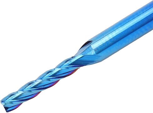 4 مطحنة نهاية فلوت، قاطعة طحن بمقبض مستقيم باستخدام الحاسب الآلي، طلاء من الفولاذ التنغستن النانو بلو، مناسبة لمعالجة الطائرات والخطوات والأخاديد وتشكيل الأسطح وقطع قطع العمل in Kuwait