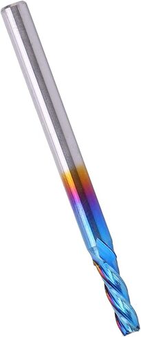 4 مطحنة نهاية فلوت، قاطعة طحن بمقبض مستقيم باستخدام الحاسب الآلي، طلاء من الفولاذ التنغستن النانو بلو، مناسبة لمعالجة الطائرات والخطوات والأخاديد وتشكيل الأسطح وقطع قطع العمل in Kuwait