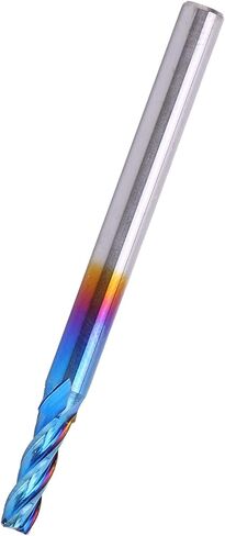 4 مطحنة نهاية فلوت، قاطعة طحن بمقبض مستقيم باستخدام الحاسب الآلي، طلاء من الفولاذ التنغستن النانو بلو، مناسبة لمعالجة الطائرات والخطوات والأخاديد وتشكيل الأسطح وقطع قطع العمل in Kuwait