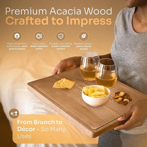 Couch Cup Holder and Serving Tray , Anti- Spill Couch Caddy , Silicone Paulownia Wood Cup Holder for Couch , Proof Couch Caddy Practical for Drinks ,Snacks, Remote Control, Rotatable Phone Holder. in Saudi Arabia
