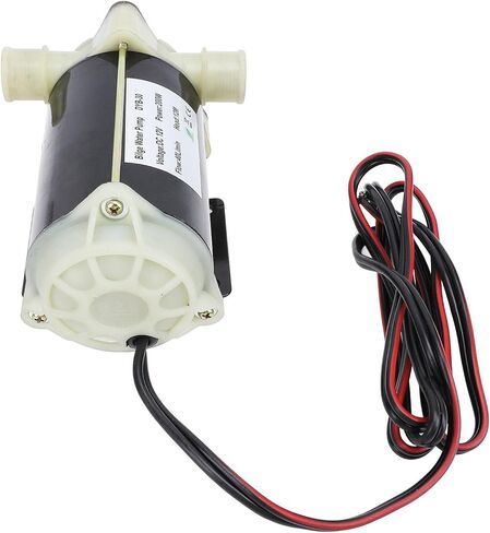 12V Bilge Pump, Self Priming Flexible Impeller, 200w 40L / min, 12m Head - Durable Stainless Steel, Thermal Overload Protection, Ideal for Freshwater and Saltwater Transfer in Saudi Arabia