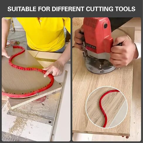 Phefop Woodworking Profiling Strip, Flexible Curve Template, Excellent Rebound, for Woodworking Tool Templates in Saudi Arabia