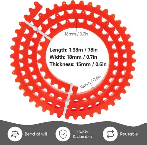 شريط جانبي للأعمال الخشبية مع سلسلة مدفوعة بالتروس، قوي ومرن لقوالب المنحنيات المعقدة، مرونة ممتازة، مادة بوليمر عالية، طول 2 متر/6.6 قدم in Kuwait