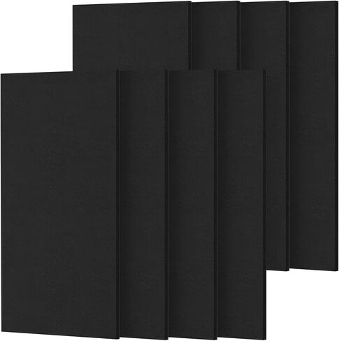 TONOR Large Acoustic Panels Self-Adhesive, 4PCS 44.1" x 21.7" Sound Absorbing Panel, Acoustic Wall Panels for Interior Wall Decor and Recording Studio Acoustical Treatments, Living Room, Office, Black in Saudi Arabia