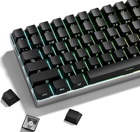 مجموعة Keycap Double Shot PBT ، تألق من خلال Keycaps 75 في المئة ، أغطية مفتاح مخصصة للكرز ، رمادي داكن ، أغطية لوحة مفاتيح مطبوعة جانبية للوحات مفاتيح الألعاب الميكانيكية (121Key ، فقط مفاتيح) in Kuwait