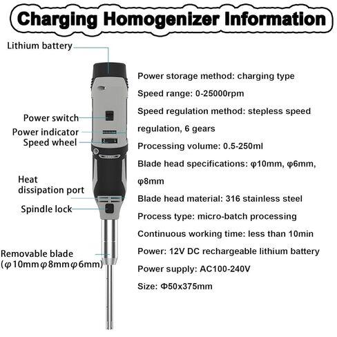 Laboratory Digital High Shear Homogenizer Laboratory Digital High Shear Homogenizer,Mixer Cosmetics Homogeneizador Cell Tissue for Powder Mixing and Homogenizing in Kuwait