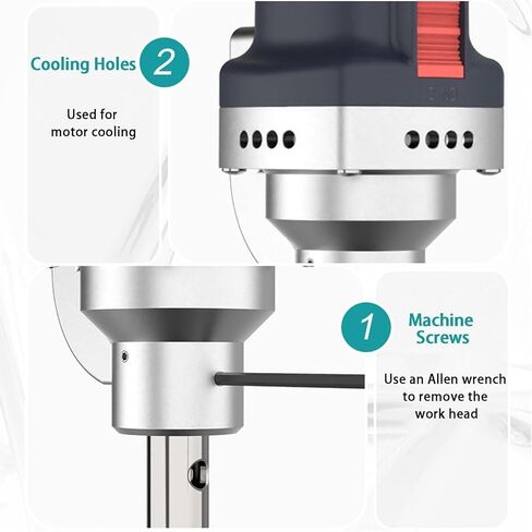 Laboratory Digital High Shear Homogenizer Laboratory homogenizer, 1300W dispersing emulsifier, Cell Tissue Crusher, 6Speed Control, for, Emulsion, Dispersion in Kuwait