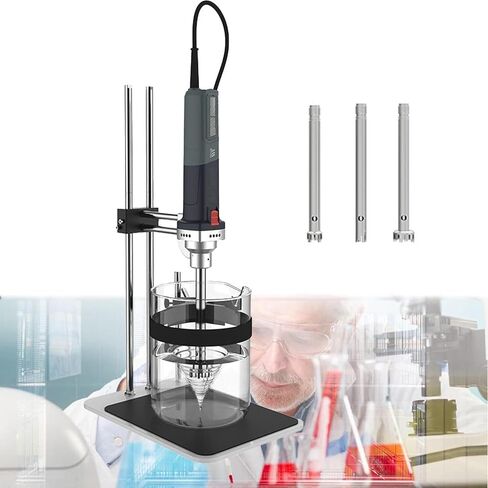 Laboratory Digital High Shear Homogenizer Laboratory homogenizer emulsifier, Cell Tissue with Double Upright Stand for homogenization,emulsification,Mixing in Kuwait