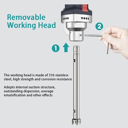 Laboratory Digital High Shear Homogenizer Laboratory homogenizer emulsifier, Cell Tissue with Double Upright Stand for homogenization,emulsification,Mixing in Kuwait