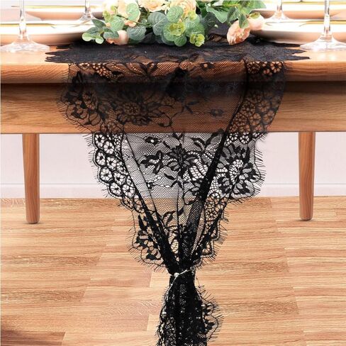 White Lace Table Runner 14 x 118 Inch Embroidered Boho Table Runner for Wedding Party Bridal Shower Decorations Vintage Rustic Table Runners in Saudi Arabia