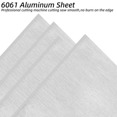 DAJAVE 8 Pack Square Aluminum Flat Bar 1/8 Thickness 16"x2" 6061 Aluminum Flat Plate Metal Bar, T6511 Solid New Mill Stock for Crafting lndustry, Covered with Protective Film in Saudi Arabia