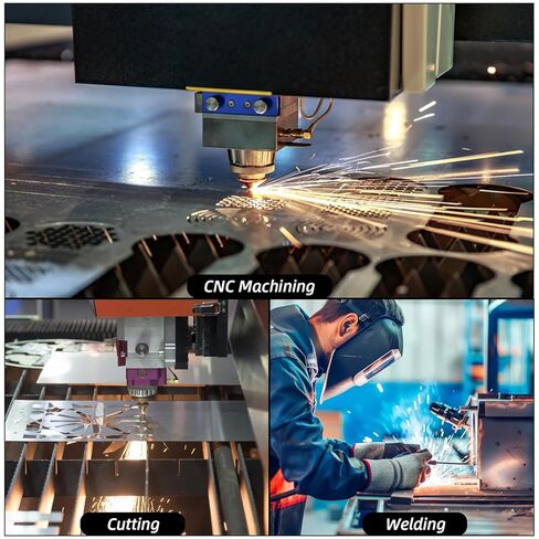 DAJAVE 8 Pack Square Aluminum Flat Bar 1/8 Thickness 16"x2" 6061 Aluminum Flat Plate Metal Bar, T6511 Solid New Mill Stock for Crafting lndustry, Covered with Protective Film in Saudi Arabia