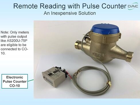 DAE AS-125mP 1-1/4" عداد مياه مع مخرج نبض، قياس باللتر + اقتران NPT in Kuwait