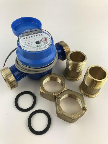 DAE AS-125mP 1-1/4" عداد مياه مع مخرج نبض، قياس باللتر + اقتران NPT in Kuwait