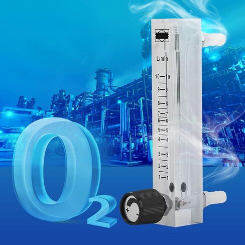 LZQ-7 0.6MPa Gas Flowmeter 1-10 LPM Flow Meter with Control Valve for Oxygen Air Gas in Saudi Arabia