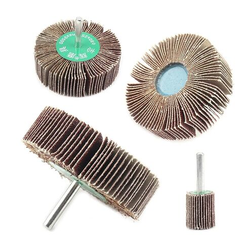 2Pcs 16-80mm Buffing Sandpaper Flap Wheel 60/80/120 Grit Abrasive Grinding Wheel Accessories with 6mm Shank for Drill(20mm,120_2PCS) in Saudi Arabia