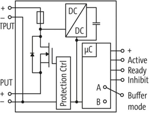 85394 وحدة المخزن المؤقت للغطاء MB Cap 20/24-200ms in:23-30 VDC Out:22-28VDC/20A for 200ms in Kuwait