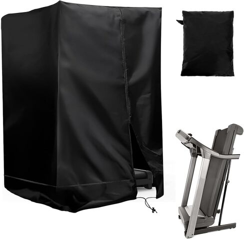 Folding Treadmill Cover, Waterproof Treadmill Cover with Zipper, Drawstring, Storage Bag, Dust-proof Run Exercise Cardio Train Machine Protector for Home, Sport, Fitness, Indoor, Outdoor in Saudi Arabia