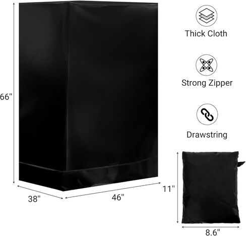 Folding Treadmill Cover, Waterproof Treadmill Cover with Zipper, Drawstring, Storage Bag, Dust-proof Run Exercise Cardio Train Machine Protector for Home, Sport, Fitness, Indoor, Outdoor in Saudi Arabia