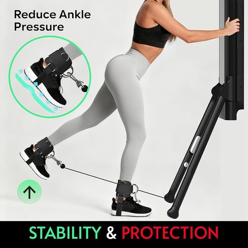Ankle Strap Compatible with Tonal Machine, Kick Back Ankle Straps for Smart Home Gym, Cable Machine Attachment with Multi-Angle Adjustment, Extra Strap for Foot Support, Heavy-Duty in Kuwait