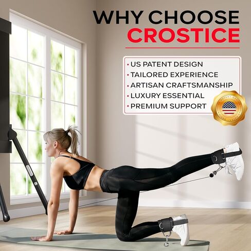 Ankle Strap Compatible with Tonal Machine, Kick Back Ankle Straps for Smart Home Gym, Cable Machine Attachment with Multi-Angle Adjustment, Extra Strap for Foot Support, Heavy-Duty in Kuwait