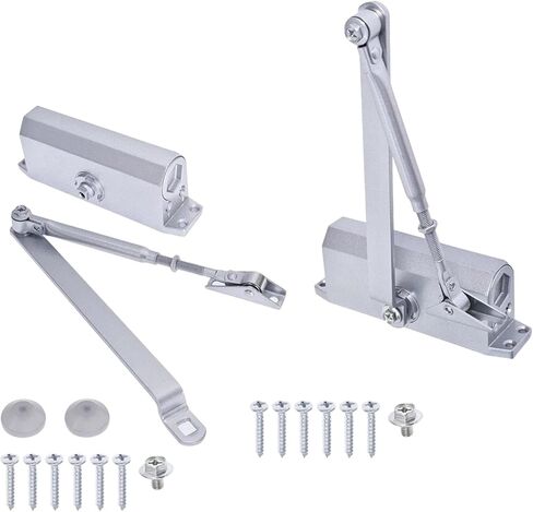 2X Aluminum Commercial Door Closer 45-65KG Two Independent Valves Control Sweep in Saudi Arabia