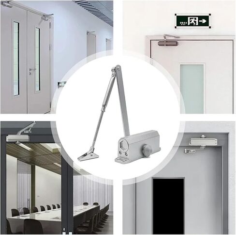 سدادة باب معدنية قابلة للتعديل، عازلة زنبركية أقرب، أداة إغلاق كتم الصوت متعددة الاستخدامات للاستخدام التجاري السكني in Kuwait