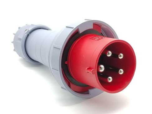 موصل صناعي 125A-6H التوصيل 5 دبوس مقاوم للماء IP67 380V-415V in Kuwait