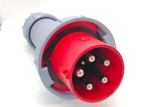 موصل صناعي 125A-6H التوصيل 5 دبوس مقاوم للماء IP67 380V-415V in Kuwait