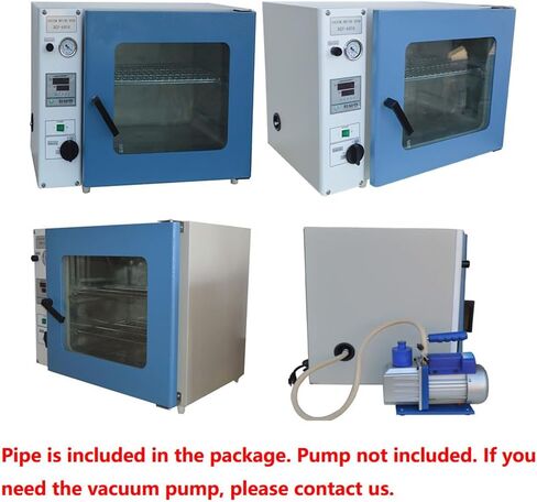 فرن تجفيف الفراغ الرقمي، 1.9 قدم مكعب للتحكم في درجة الحرارة، فرن تجفيف حراري للمختبر الصناعي، 110 فولت، 1400 وات in Kuwait