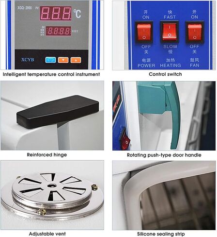 Constant Temperature Drying Oven for Lab & Industrial Use, Digital Display Forced Air Convection Oven, Thermostatic Incubator, Precise Temperature Control, Ideal for Experiments in Kuwait