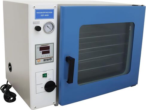 فرن تجفيف الفراغ الرقمي 1.9 قدم مكعب للتحكم في درجة الحرارة فرن معالجة حرارية لتجفيف المختبر الصناعي مع 4 طبقات، 110 فولت، 1400 وات in Kuwait