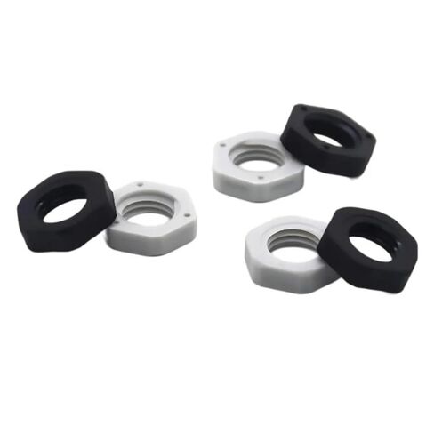 Thin Nut M8 M10 M12 M14 M16 M18 M20 1.25mm .5mm Pitch Plastic Nylon PA White Black Fastener Hexagon Light(White,M16x1.5) in Saudi Arabia