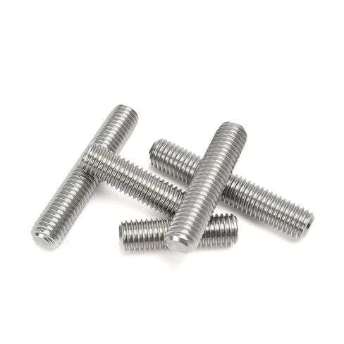 304 Stainless Steel Full Threaded Rod Bolt Length 16-300mm Fully Metric Headless Stud Rods Screws(20mm (30pcs),M3) in Saudi Arabia
