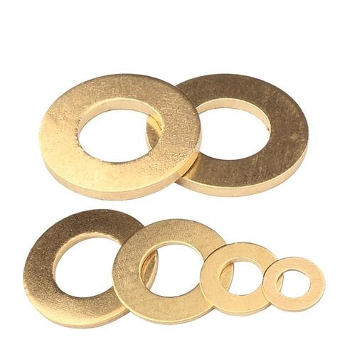 Round Brass Washer Bronze Flat Sheet Metal Cushion Paste Seals Shim Ring Ga97 M2 /2.5/3 /4/5 /6/8 /10/12 /14/16(M14x28x2mm (10pcs)) in Saudi Arabia