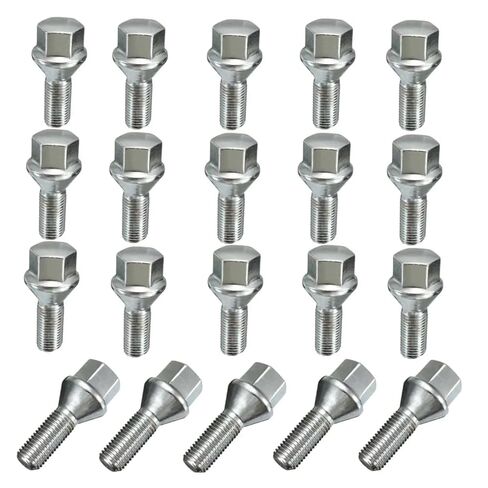 8/10/16/20pcs 26mm Length Wheel Bolts M12x1.5 3 Series E21 E30 E36 E46 E90 E91 E92 E93 1975-2012(20pcs) in Saudi Arabia
