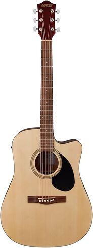 Gretsch Prelude D100CE Dreadnought Cutaway Acoustic/Electric Guitar, Beginner Guitar, Natural/Black in Saudi Arabia